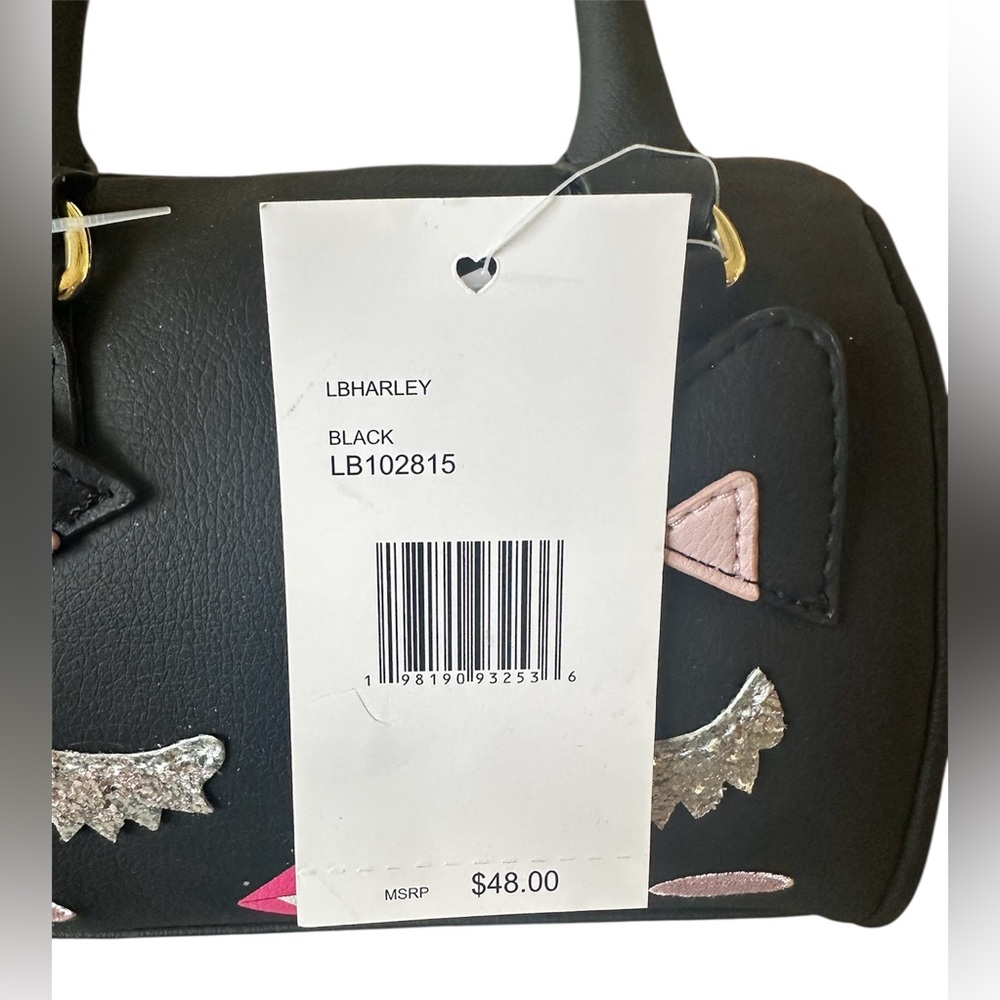 NWT Betsey Johnson Halloween Cute Vampire Black and Pink Mini Bag - Picture 6 of 11